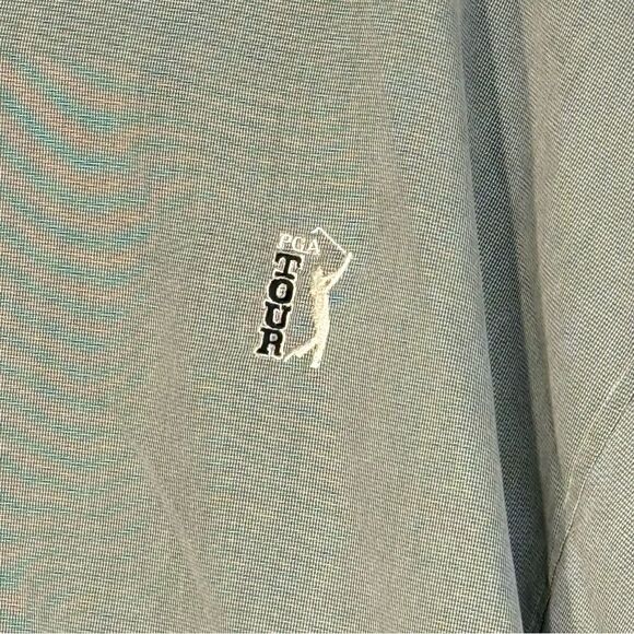 PGA TOUR size XXL vintage pullover long sleeve lined tan and black knit trim - Picture 2 of 7